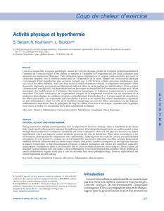 02 Banzet S. Activité physique et hyperthermie. Medecine et Armees