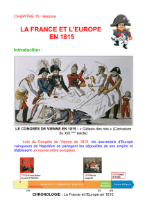 la france et l`europe en 1815 - E
