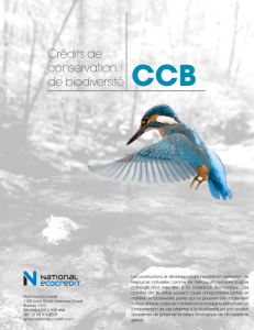 Crédits de conservation de biodiversité CCB