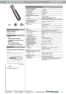 1 Détecteur ultrasonique UB200 12GM E5 V1