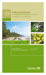 Guide de reconnaissance des habitats forestiers des plantes