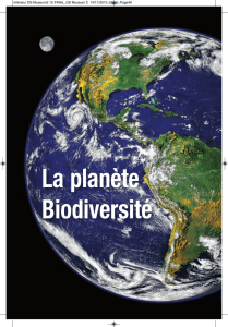 Article "La planète Biodiversité"