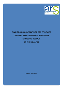 Plan de maîtrise des Epidémies
