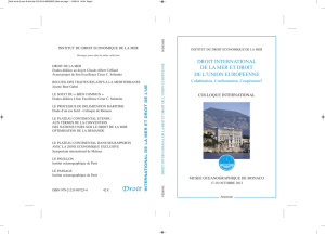 DROIT INTERNATIONAL DE LA MER ET DROIT DE L`UNION