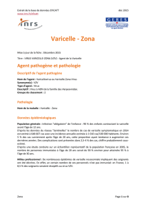 Varicelle - Zona