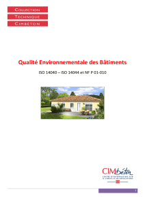 Qualité environnementale des bâtiments