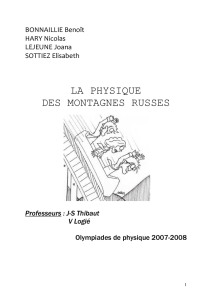 Les montagnes russes. - Olympiades de Physique