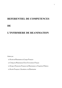 Référentiel compétences IDE Réanimation