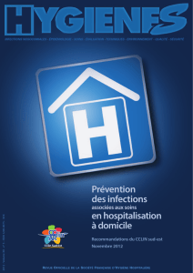 Prévention des infections en hospitalisation à domicile - CClin Sud-Est