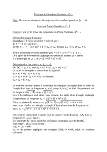 Essai sur la Conjecture des nombres premiers n ²+1