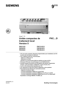 9215 Unités compactes de traitement local Version 5 PXC