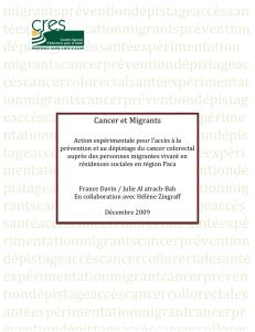 Cancer et Migrants