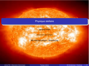 Physique stellaire