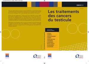 Les traitements des cancers du testicule