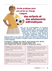 Les enfants et les adolescents asthmatiques