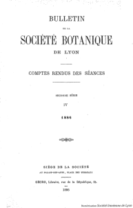 socittf botaniqu e - Société linnéenne de Lyon
