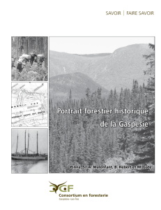 Portrait forestier historique de la Gaspésie