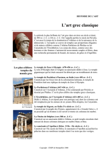 L`art grec classique - CRDP de l`académie de Montpellier