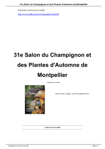 31e Salon du Champignon et des Plantes d`Automne de Montpellier
