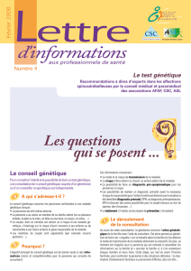 NL4 Le test génétique - L`Association Française de l`Ataxie de