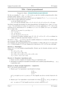 TD4 - Calcul propositionnel - IMJ-PRG