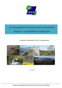 Le changement climatique dans le Morbihan