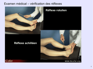Examen médical – vérification des réflexes