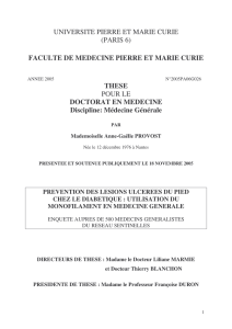 UNIVERSITE PIERRE ET MARIE CURIE (PARIS 6)