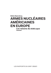 Armes nucléaires américaines en Europe