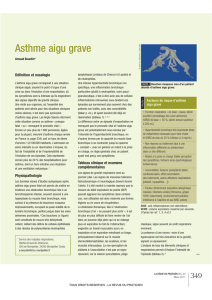 Bourdin A. Asthme aigu grave. La revue du praticien vol. 61 mars 2011