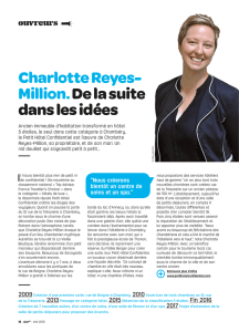 Charlotte Reyes- Million.De la suite dans les idées