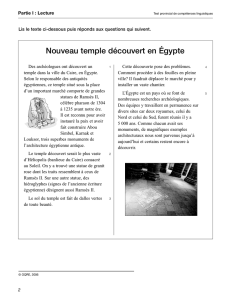 Nouveau temple découvert en Égypte