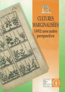 Cultures marginalisées: 1492, une autre perspective