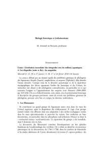 Biologie historique et évolutionnisme M. Armand de Ricqlès