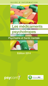 Les médicaments psychotropes