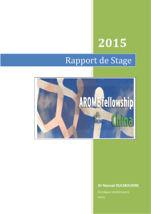 Rapport Chine - AROME Cancer