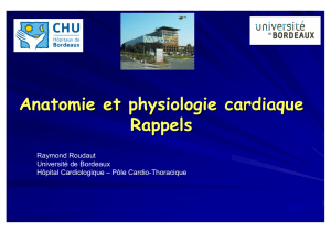Anatomie et physiologie cardiaque
