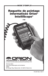 Raquette de pointage informatisée Orion® IntelliScope®