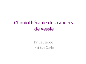 Chimiothérapie des cancers de vessie