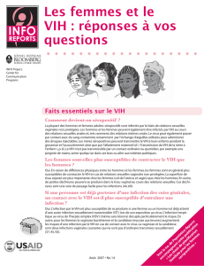 Les femmes et le VIH : réponses à vos questions