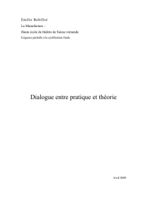 Dialogue entre pratique et théorie