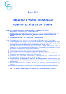 item 151_INFECTIONS_RESPIR - Collège des enseignants en