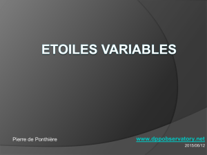 Etoiles Variables