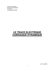 le trace electrique cardiaque dynamique