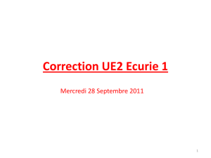 Correction UE2 Ecurie 1