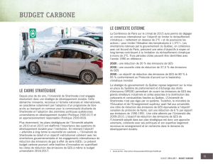budget carbone - Université de Sherbrooke