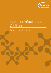 Maladies infectieuses - Oreillons