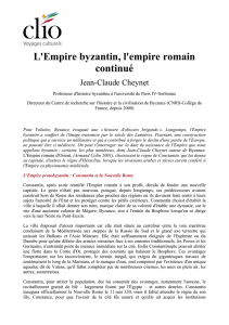 L`Empire byzantin, l`empire romain continué
