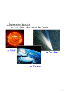 L`Exploration Spatiale Les Planètes Les Comètes Le Soleil