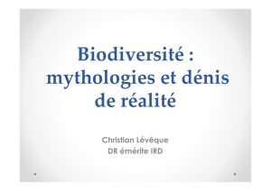 Leveque-Biodiversité - IHPST